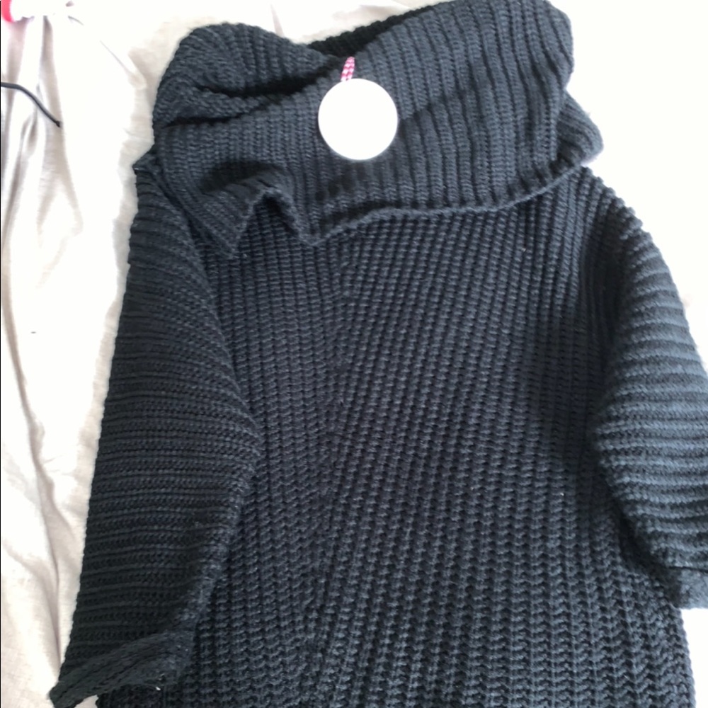 Black sweater dress